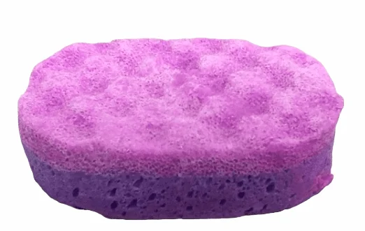 Berry blast exfoliating sponge