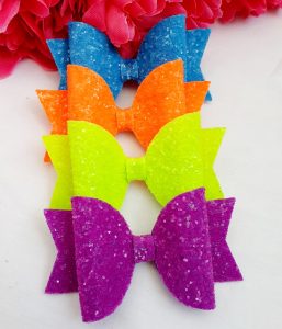 bright medium hair bow set