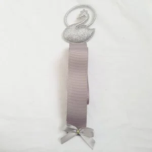 Swan hair bow holder
