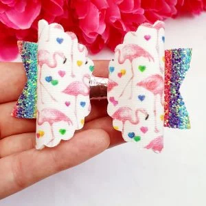medium rainbow flamingo