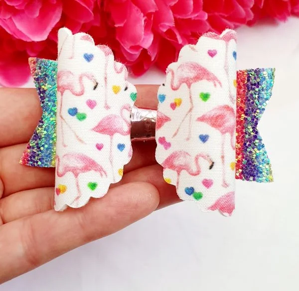 medium rainbow flamingo