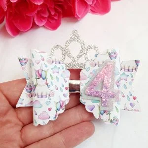 Birthday unicorn 4 bow