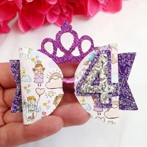 Birthday Princess 4 bow