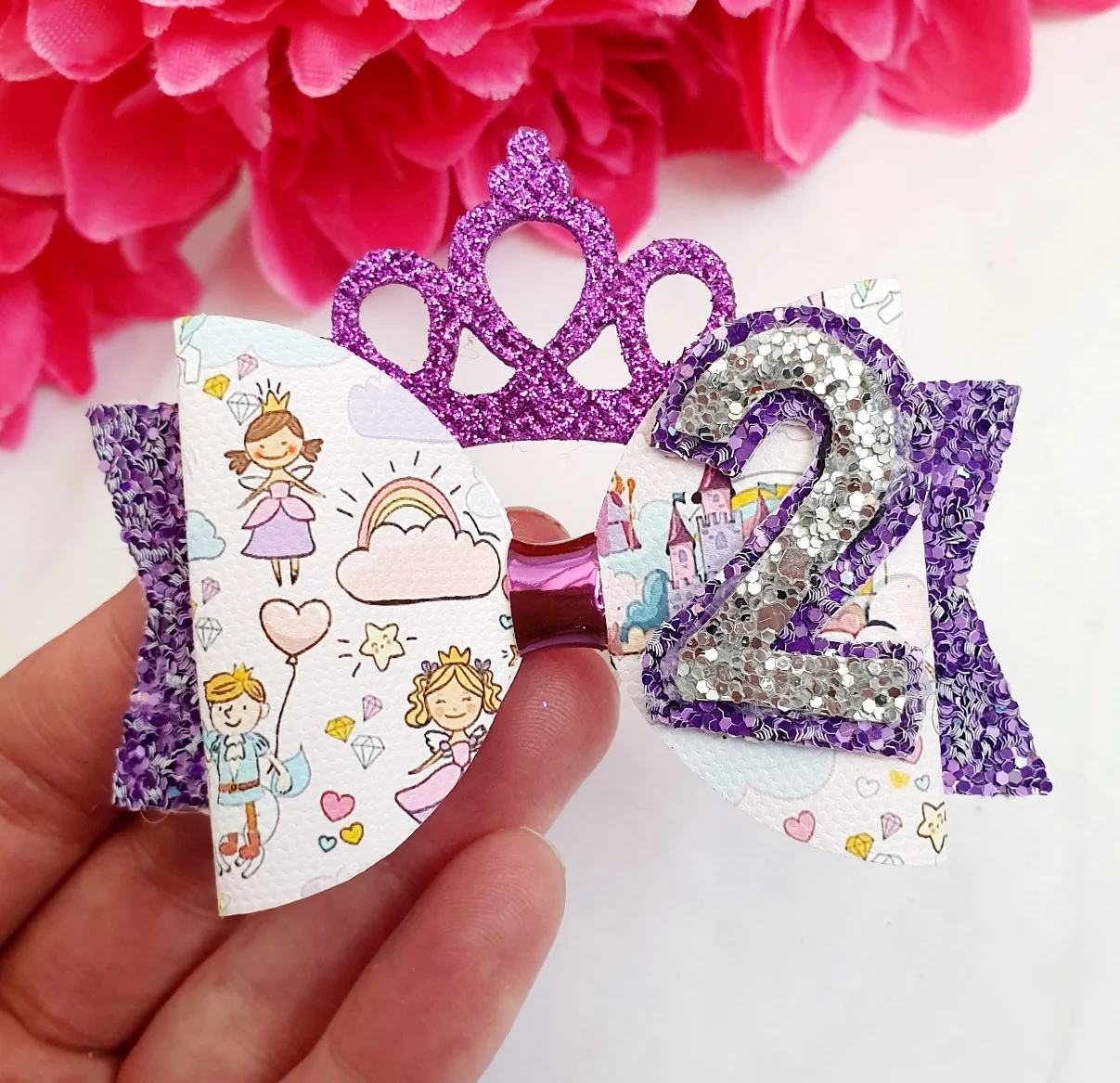 Birthday princess 2 bow