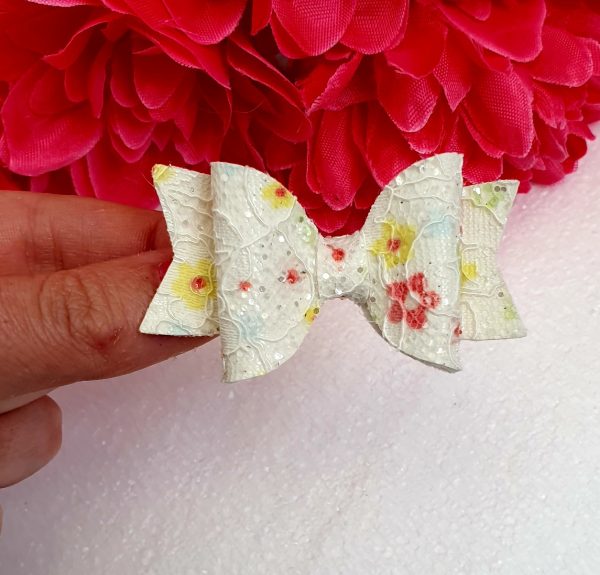 small lace floral bow