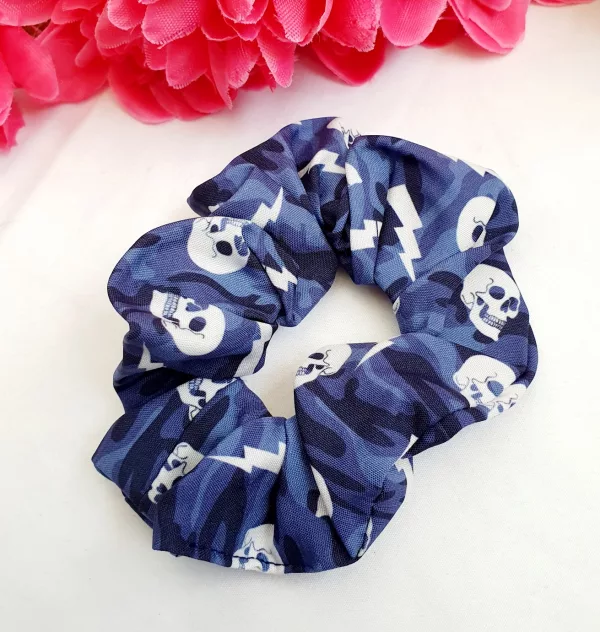 Skull Halloween Scrunchie