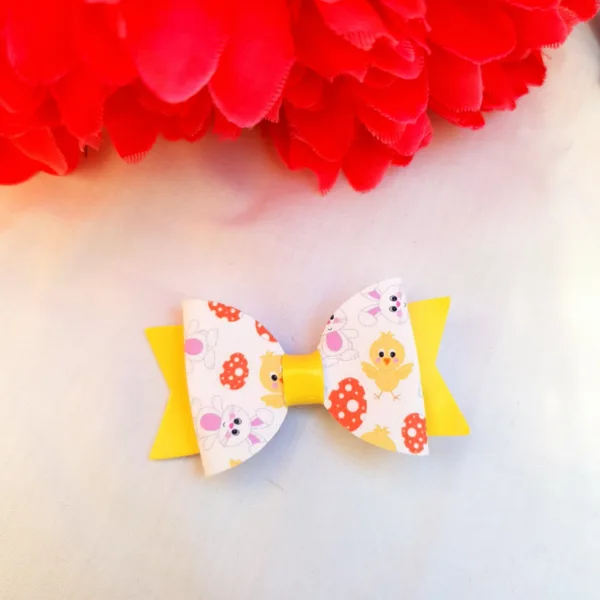 Easter Themed Small Yellow Bow