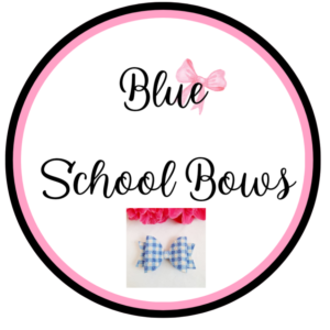 Blue School Bows