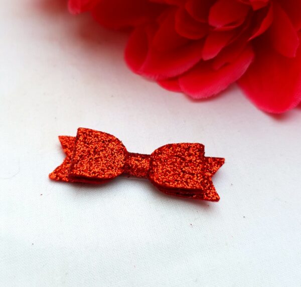 10 Pack 4CM RED Bow Embellishments