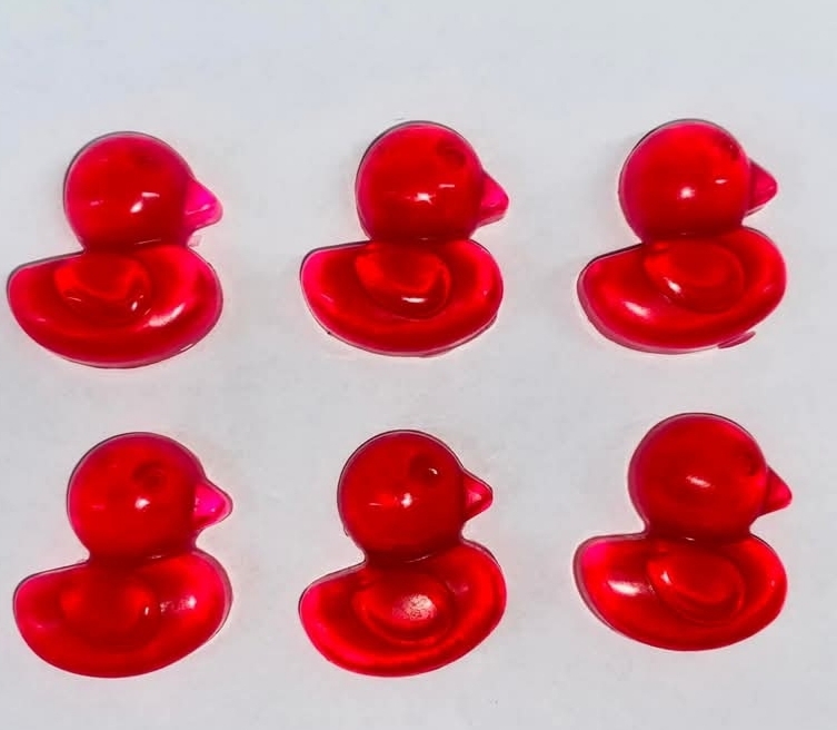 Duck-Shaped Mini Soaps – Strawberry