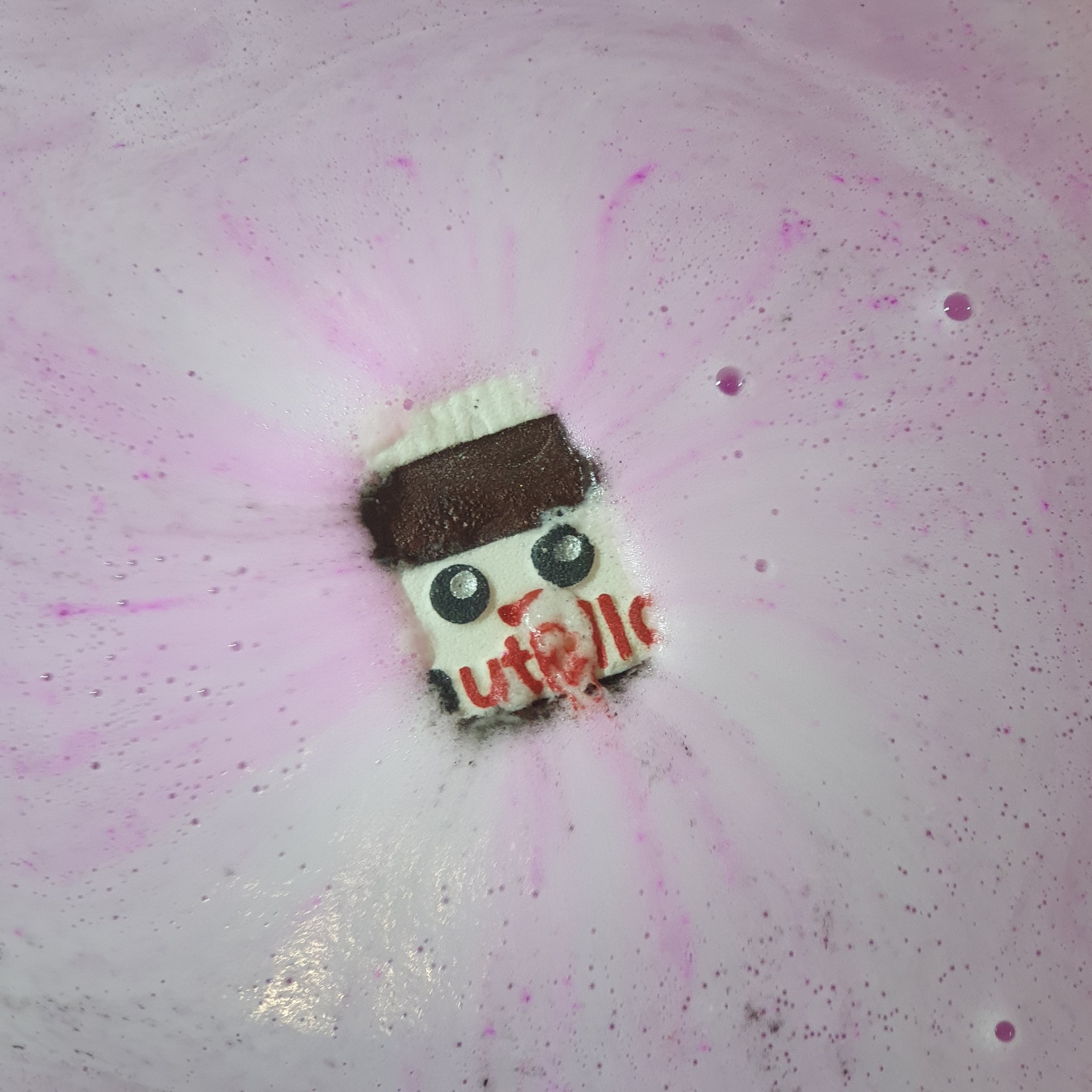 Chocolate Spread-Inspired Bath Art Bomb