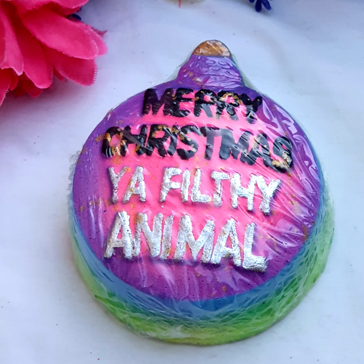 Merry Christmas YA Bath Art Bomb