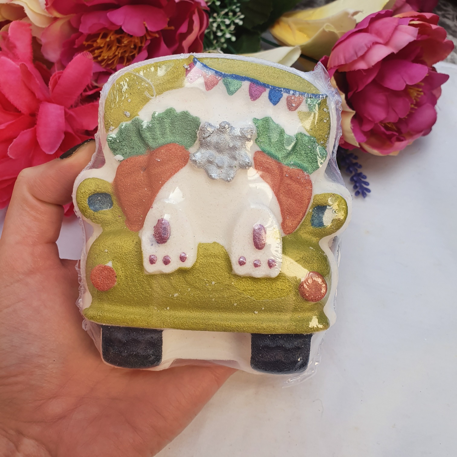 Bunny Truck Bath Art Bomb