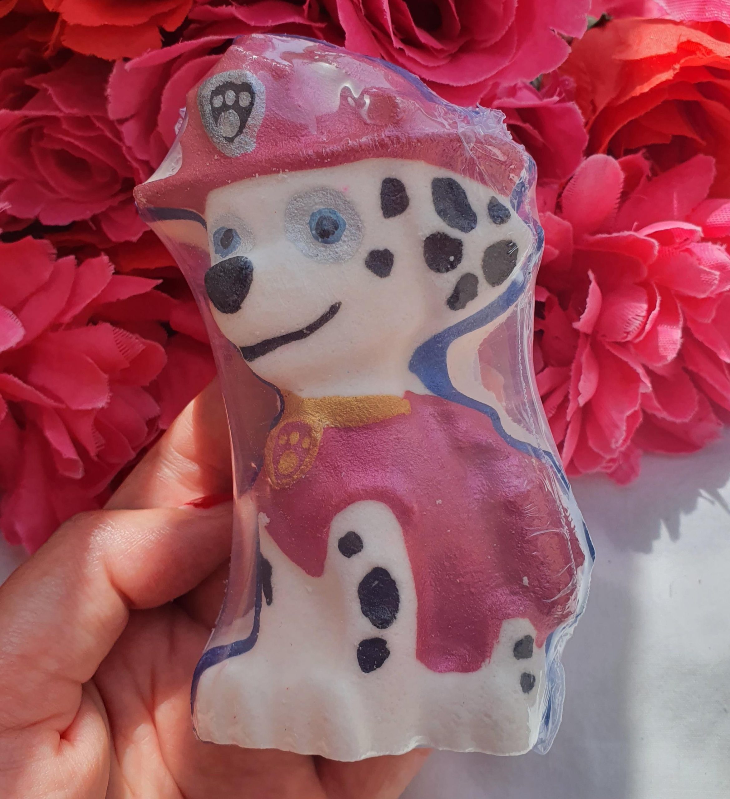 Large Fire Pup Bath Art Bomb
