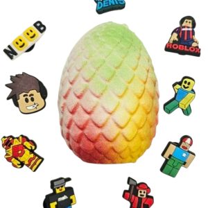 Roblox-inspired bath bomb  ( with croc charm hidden inside)