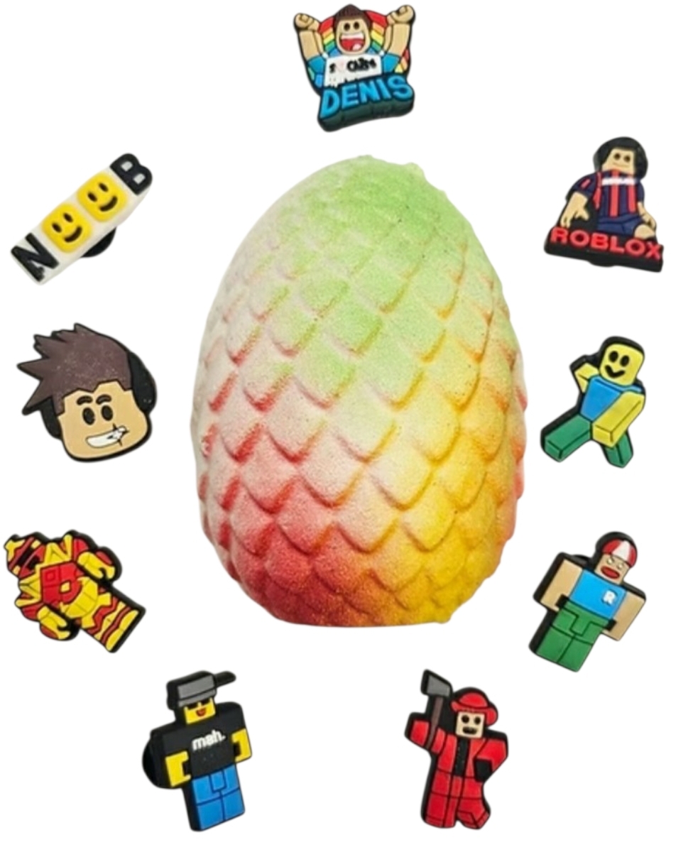 Roblox-inspired bath bomb