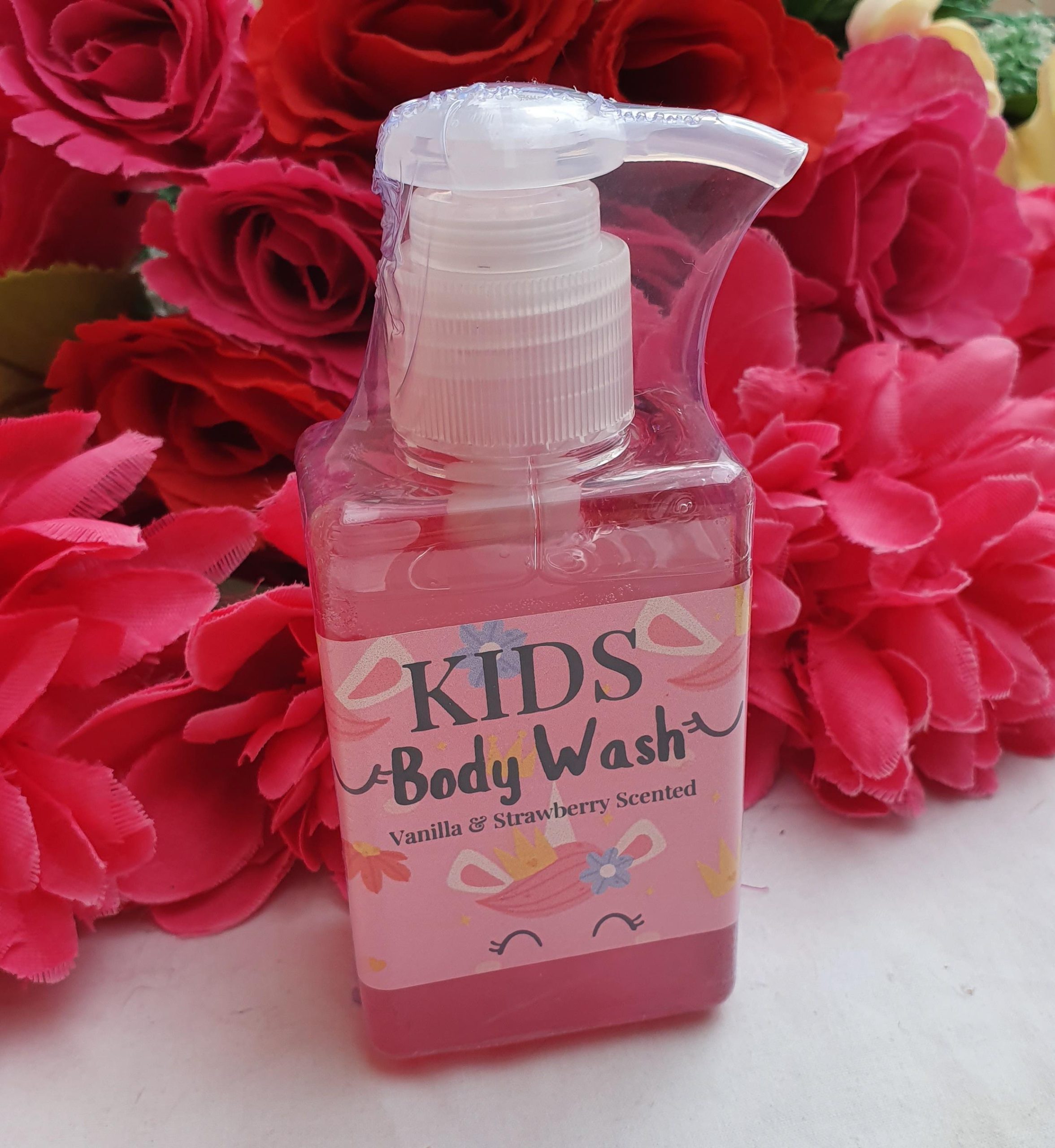 Strawberry & Vanilla Pink Body Wash