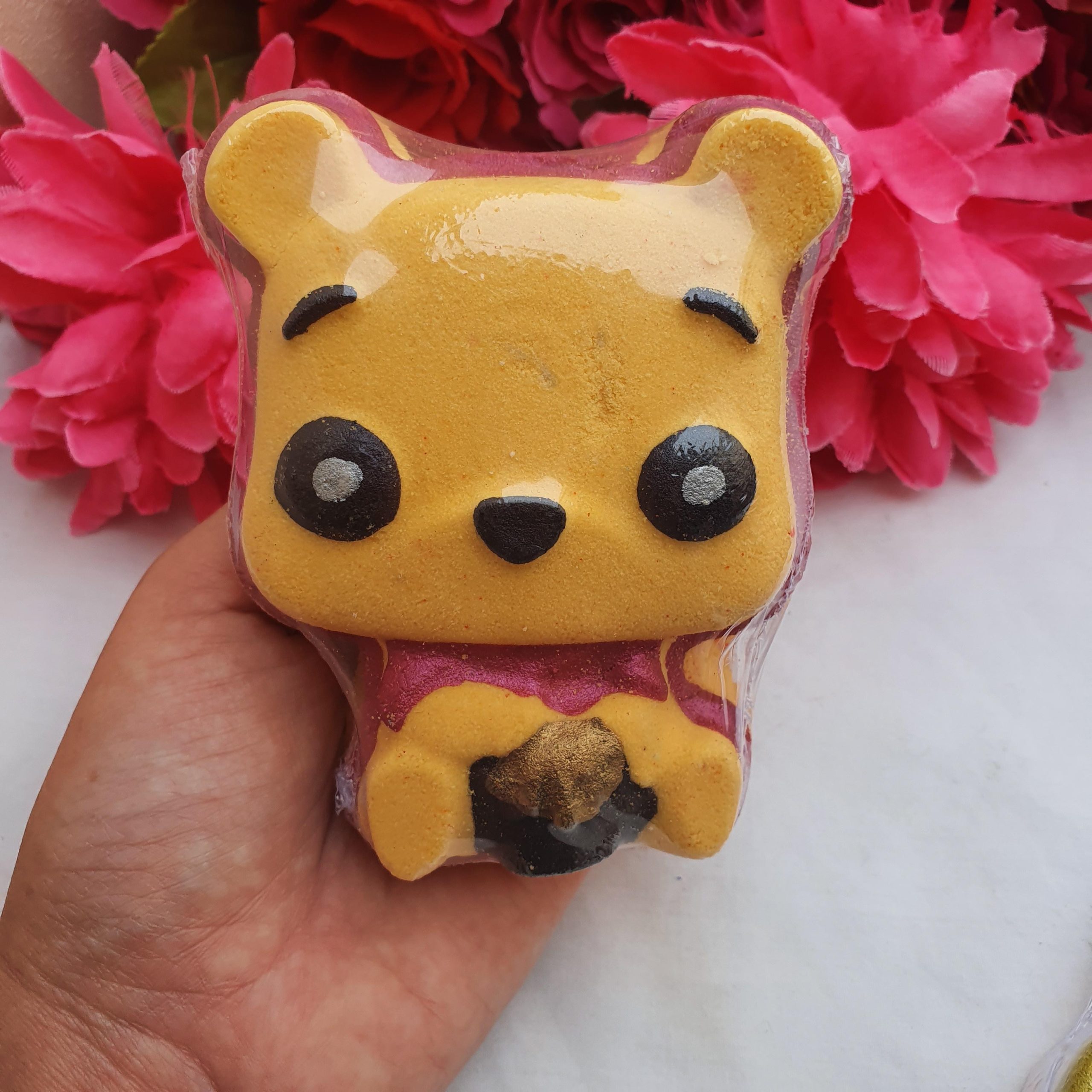 Yellow Bear Large Bath Art Bomb