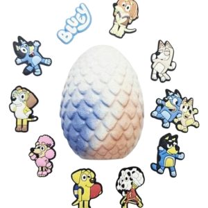 Blue Dog Bath Bomb  ( with croc charm hidden inside) (Bluey)
